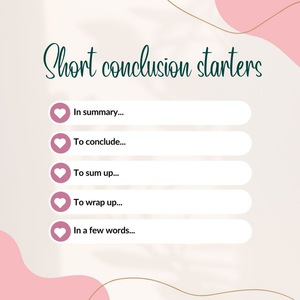 Handy Conclusion Starters for Writing Success