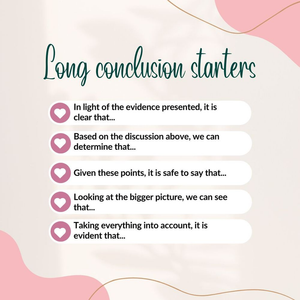 Effective Long Conclusion Starters for Writing