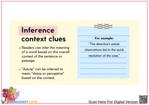 Inference Context Clues Worksheets