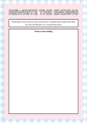 Rewrite the Ending – Creative Story Conclusion Worksheet