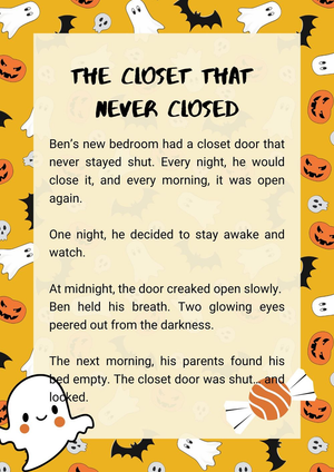The Closet That Never Closed: Scary Stories for Kids