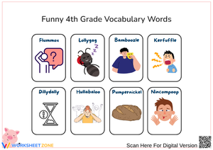 Printable 4th Grade Vocabulary Words Worksheet