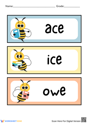 Three-Letter Silent E Words