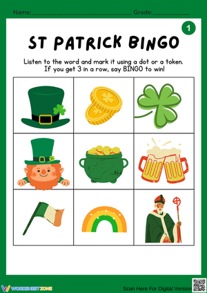  St. Patrick’s Day Bingo