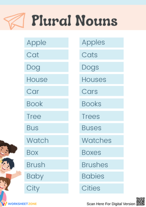 Plural Nouns Worksheet