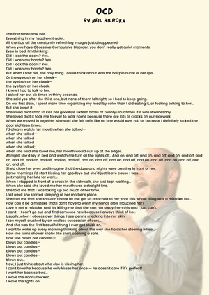 “OCD” by Neil Hilborn – Poetry Reading & Analysis Worksheet
