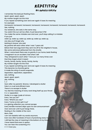 Repetition Poem Worksheet