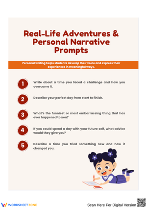 Real-Life Adventures & Personal Narrative Writing Prompts