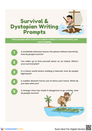 Survival & Dystopian Writing Prompts for Middle School