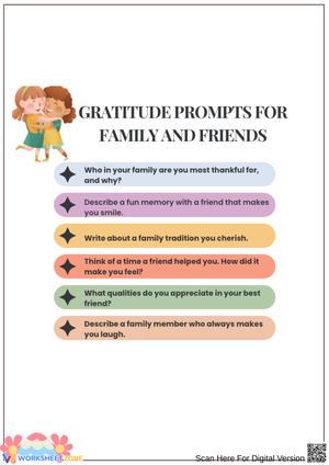 Gratitude Prompts for Family and Friends