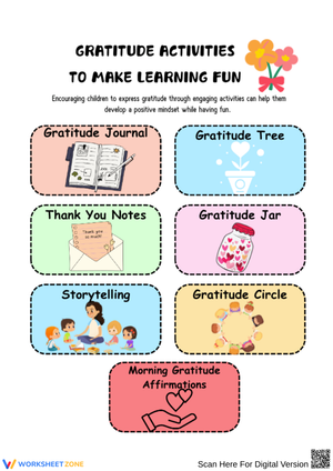 Gratitude Activities to Make Learning Fun