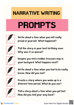 4th Grade Writing Prompts for Narrative Writing