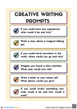 4th Grade Creative Writing Prompts