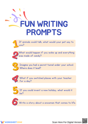 Fun Writing Prompts for Creative Kids