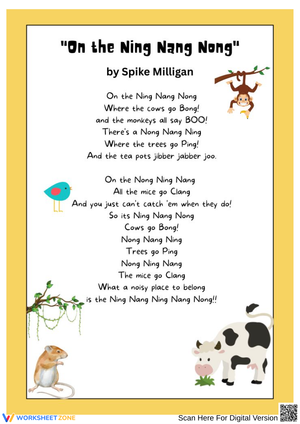Funny Poems for Kids – On the Ning Nang Nong by Spike Milligan