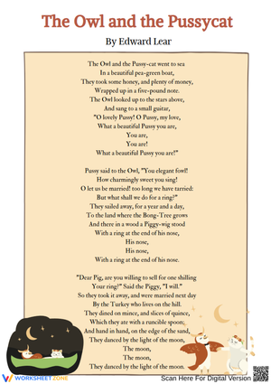 "The Owl and the Pussycat" - Funny Poems for Kids