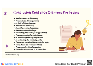 Conclusion Sentence Starters for Effective Essays