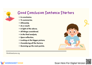 Good Conclusion Sentence Starters for Effective Writing