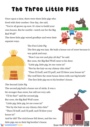 The Three Little Pigs - Short Stories for Children