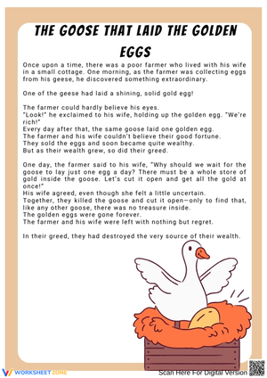 The Goose That Laid the Golden Eggs - A Tale of Greed