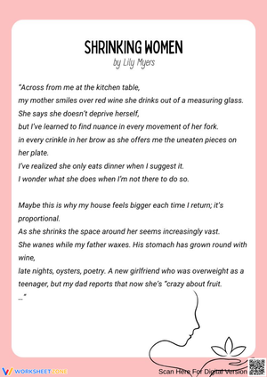Slam Poetry Example: "Shrinking Women" by Lily Myers
