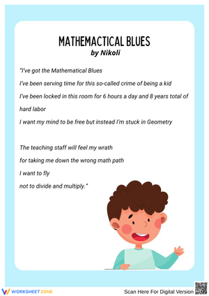 Slam Poetry for Students: “Mathematical Blues”