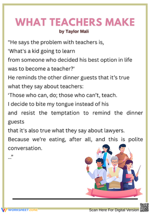 Slam Poetry Example: "What Teachers Make" by Taylor Mali