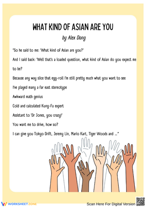 Slam Poetry Example: "What Kind of Asian Are You" by Alex Dang