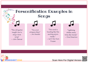 Personification Examples in Songs