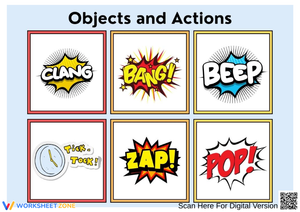 Onomatopoeia Examples for Objects and Actions