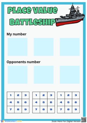 Place Value Battleship Game for Classroom Fun