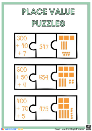 Place Value Puzzle Games for Kids