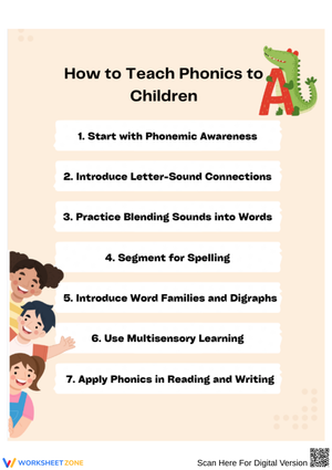 Printable Phonics Worksheet | Grade 1–2 ELA