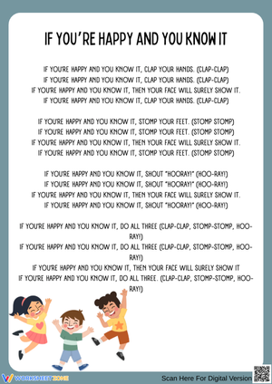 If You’re Happy and You Know It Worksheet