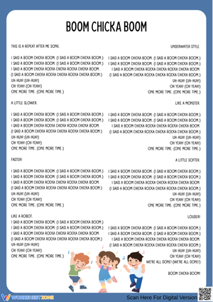 Boom Chicka Boom Song Lyrics – Repeat After Me Song