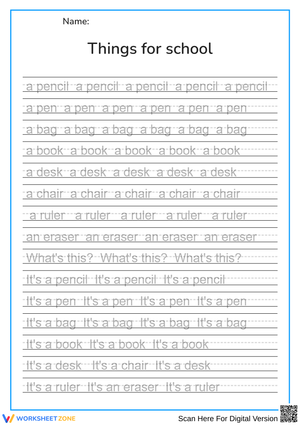 Things for school