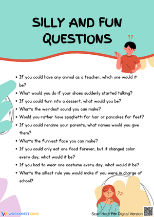 Silly and Fun Questions for Creative Classroom Conversations