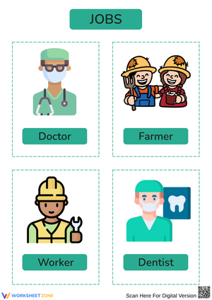 Jobs Flashcards for Kids