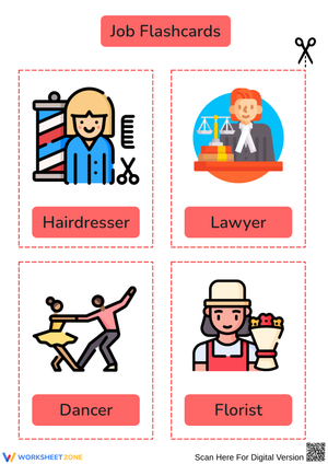 Jobs and Occupations Flashcards for Kids 