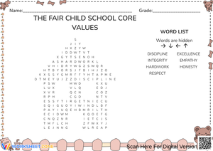 Core Values of The Fair Child School