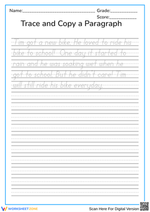 Sentence Writing Assessment