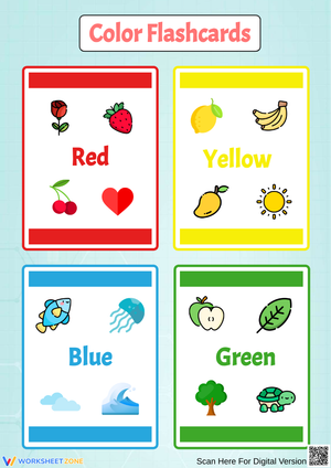 Fun and Educational Colors Flashcards 