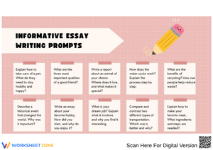 Informative Essay Writing Prompts