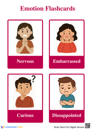 Printable Feelings Flashcards for Teaching Emotions to Kids