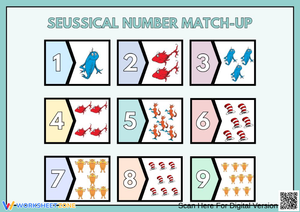 Seussical Number Match-Up Activity