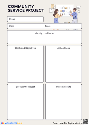 Community Service Project Planning Worksheet