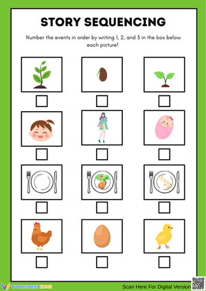Story Sequencing Worksheet – Order Events in Pictures