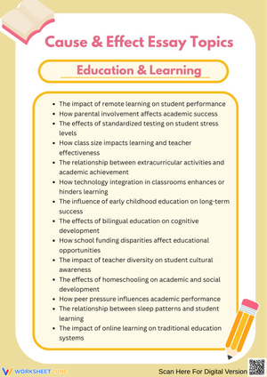 Cause and Effect Essay Topics: Education & Learning