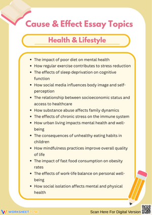 Cause and Effect Essay Topics: Health & Lifestyle