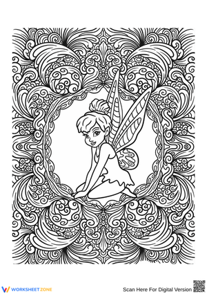 Tinkerbell Adult Disney Coloring Pages